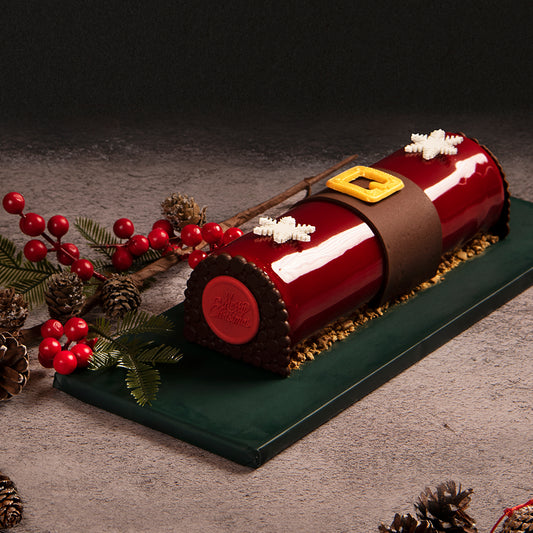 Red Fruit Yule Log